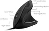 Anker Mouse Ergonomic Optical USB Wired Vertical Mouse 1000/1600 DPI, 5 Buttons CE100