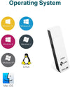 TP-Link Wifi Adapter N300 USB Wireless WiFi network Adapter for PC, Support Windows/Linux/Mac OS (TL-WN821N)