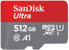 SanDisk 512GB Ultra Micro SD Card (SDXC) UHS-I A1 - 100MB/s Class 10