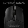 Logitech Mouse G Pro Hero Wired Gaming Mouse, 12000 DPI, RGB Lightning, Ultra Lightweight, 6 Programmable Buttons, On-Board Memory, Compatible with PC/Mac - Black