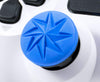 KontrolFreek Performance Thumbsticks FPS Freek Edge for PlayStation 4 (PS4) and PlayStation 5 (PS5), 1 High-Rise Convex, 1 Low-Rise Convex (Blue)