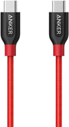 Anker PowerLine+ USB-C to USB-C Cable 2.0 (3ft), High Durability Red Black