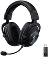 Logitech Headset G PRO X Wireless Lightspeed Gaming Headset with Blue VO!CE Mic Filter Tech, 50 mm PRO-G Drivers, and DTS Headphone:X 2.0 Surround Sound (Black)
