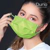 DURIO 545 Trendish 4 Ply Surgical Face Mask (ADULT) - Neon Green - 40pcs