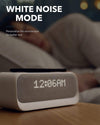 Anker Soundcore Wakey Bluetooth Speakers with Alarm Clock, Stereo Sound, FM Radio, White Noise, Qi Wireless Charger (White)