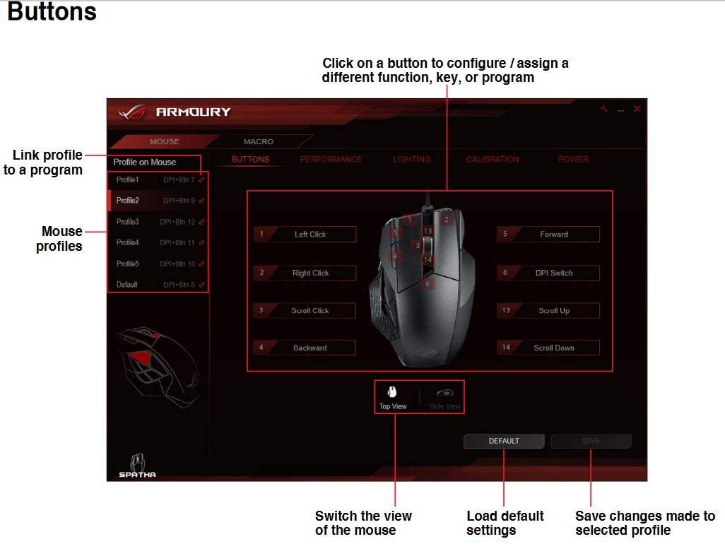 Asus Rog Mouse Settings ASUS ROG Strix Evolve Optical Gaming Mouse with Configurable Shape Des ...