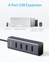 Anker USB C Hub, Aluminum USB C Adapter with 4 USB 3.0 Ports, for MacBook Pro