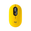 Logitech Mouse POP, Wireless Mouse with Customizable Emojis, SilentTouch Technology, Precision/Speed Scroll, Compact Design, Bluetooth, Multi-Device, OS Compatible - Blast Yellow