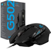 Logitech Mouse G502 Hero High Performance Wired Gaming Mouse, Hero 16K Sensor, 16,000 DPI, RGB, Adjustable Weights, 11 Programmable Buttons, On-Board Memory - (Black)