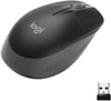Logitech Mouse M190 Wireless Mouse Full Size Comfort Curve Design 1000Dpi - Charcoal