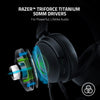 Razer Headset Kraken V3 Wired USB Gaming Headset: Triforce Titanium 50mm Drivers - THX Spatial Audio - Chroma RGB Lighting - Hybrid Fabric & Leatherette Memory Foam Cushions - Detachable HyperClear Mic