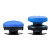 KontrolFreek Performance Thumbsticks FPS Freek Edge for PlayStation 4 (PS4) and PlayStation 5 (PS5), 1 High-Rise Convex, 1 Low-Rise Convex (Blue)