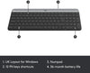 Logitech Combo MK470 Slim Wireless Keyboard and Mouse Combo - Low Profile Compact Layout, Ultra Quiet Operation, 2.4 GHz USB Receiver with Plug and Play Connectivity, Long Battery Life - (Graphite)
