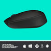 Logitech Mouse M170 Wireless Mouse, 2.4 GHz with USB Mini Receiver, Optical Tracking, 12-Months Battery Life, Ambidextrous PC/Mac/Laptop - Black