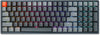 Keychron K4 Wireless Bluetooth/USB Wired Gaming Mechanical Keyboard, Compact 100 Keys RGB LED Backlit Gateron N-Key Rollover, Aluminum Frame for Mac Windows, Version 2 (Brown Switch) (K4C3)