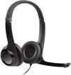 Logitech Headset H390 USB Headset with Noise Cancelling Mic (Black)