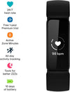 Fitbit Inspire 2 Health & Fitness Tracker, 24/7 Heart Rate, Black/Black, One Size (S & L Bands Included)