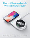Anker Wireless Charging Station, 2 in 1 PowerWave+ Pad with Holder for Apple Watch 5/4/3/2, Wireless Charger for iPhone 13, 13 Pro, 13 Mini, 12, 12 Pro Max, 11, AirPods