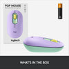 Logitech Mouse POP, Wireless Mouse with Customizable Emojis, SilentTouch Technology, Precision/Speed Scroll, Compact Design, Bluetooth, Multi-Device, OS Compatible - Daydream Mint