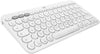 Logitech Keyboard K380 Wireless Multi-Device for Windows, Apple iOS, Apple TV Android or Chrome, Bluetooth, Compact Space-Saving Design, PC/Mac/Laptop/Smartphone/Tablet - (White)