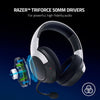 Razer Headset Kaira Dual Wireless Playstation 5 Headset for Console and Mobile Gaming: Triforce 50mm Drivers - HyperClear Cardioid Mic - 2.4GHz and Bluetooth w/SmartSwitch - EQ Toggle - White/Black