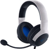 Razer Headset Kaira X Wired Headset for Playstation 5, PC, Mac & Mobile Devices: Triforce 50mm Drivers - HyperClear Cardioid Mic - Flowknit Memory Foam Ear Cushions - On-Headset Controls - White/Black