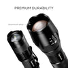 Tquens L200 led Flashlight 2-in-1 (1 Full Size - 1040 Lumen / 1 Mini Size - 307 Lumen) with Batteries and Charger(for the full size) Included and Water Resistant Flashlight