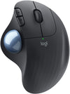 Logitech Mouse ERGO M575 Wireless Trackball Mouse, Easy thumb control, Precision and smooth tracking, Ergonomic comfort design, Windows/Mac, Bluetooth, USB - (Graphite)