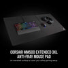 Corsair MM500 Premium Anti-Fray Cloth Gaming Mouse Pad, Extended 3XL - Black