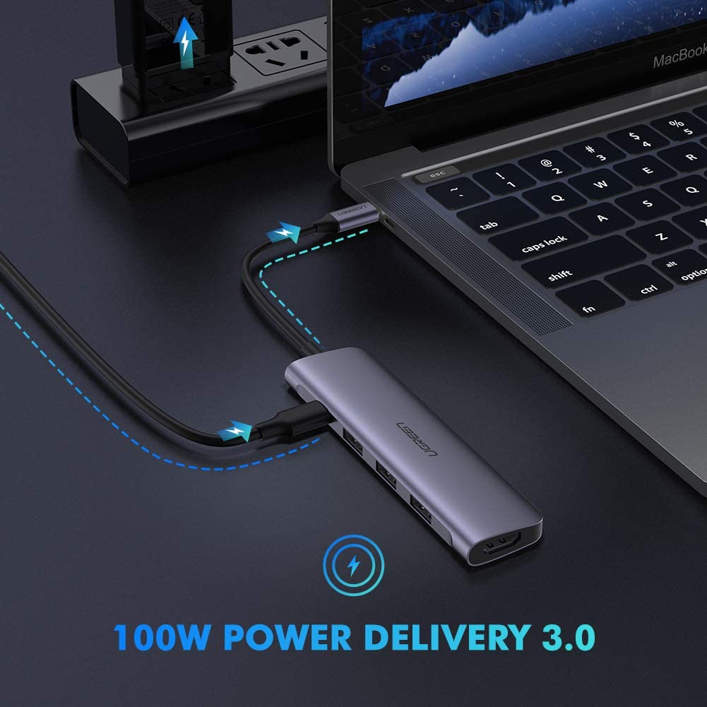 UGREEN Adaptateur USB C vers Ethernet Thunderbolt 3 4 USB Type C ve