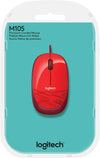 Logitech Mouse M105 - (Red)