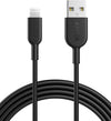 Anker Powerline+ II USB-A to Lightning Cable (6ft) Black