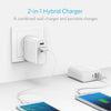 Anker PowerCore Fusion Power Delivery 5000mAh Battery And USB Charger (White)