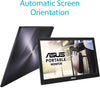 ASUS Portable Monitor 15.6" 1080P (MB169B+) - Full HD, IPS, Auto-rotatable, Smart Case, Ultra-slim, Lightweight, Sleek, USB 3.0 Powered, For Laptop, PC, Phone, Console, BLACK