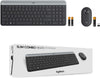Logitech Combo MK470 Slim Wireless Keyboard and Mouse Combo - Low Profile Compact Layout, Ultra Quiet Operation, 2.4 GHz USB Receiver with Plug and Play Connectivity, Long Battery Life - (Graphite)