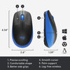 Logitech Mouse M190 Wireless Mouse Full Size Comfort Curve Design 1000Dpi - Blue