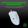 Razer Mouse DeathAdder Essential Gaming Mouse: 6400 DPI Optical Sensor - 5 Programmable Buttons - Mechanical Switches - Rubber Side Grips - Mercury White