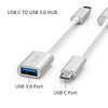 Flujo FJ-CH-13E USB-C to USB3.0 Adapter (2 pcs Packaging) (Silver)