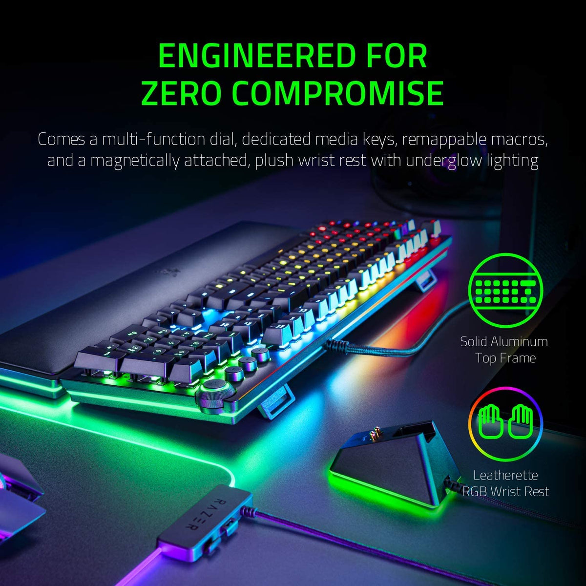 Razer Keyboard Huntsman Elite Gaming Keyboard: Fastest Keyboard Switch ...