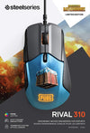 SteelSeries Mouse Rival 310 PUBG Edition Gaming Mouse - 12,000 CPI TrueMove3 Optical Sensor - Split-Trigger Buttons - RGB Lighting