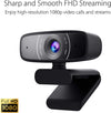 ASUS Webcam C3 1080p HD USB Camera - Beamforming Microphone, Tilt-Adjustable, 360 Degree Rotation, Wide Field of View