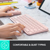 Logitech Keyboard K380 Wireless Multi-Device for Mac, Bluetooth, Compact Space-Saving Design - (Rose)
