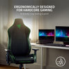 Razer Gaming Chair Iskur X Ergonomically Designed for Hardcore Gaming - Multi-Layered Synthetic Leather - High-Density Foam Cushions - 2D Armrests - Steel-Reinforced Body - (Black/Green)