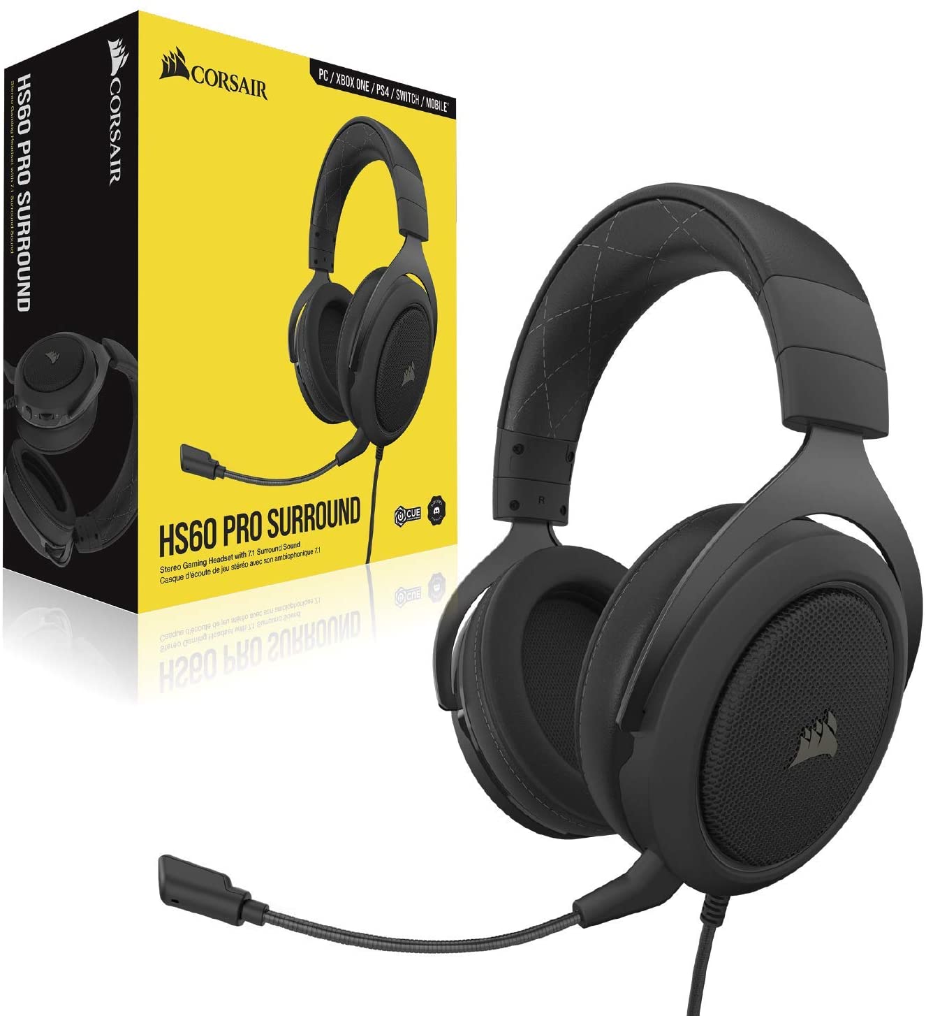 Corsair Headset HS60 Pro – Virtual Surround Sound PC Gaming