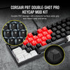 Corsair Keycap PBT Double-Shot PRO Keycap Mod Kit – Double-Shot PBT Keycaps – Standard Bottom Row – Textured Surface - (Onyx Black)