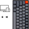 Keychron K12 60% Layout with White LED Backlight N-Key Rollover, Compact 61 Keys Computer Keyboard (Gateron Red Switch) (K12B1)