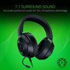 Razer Headset Kraken X For Console Ultralight Gaming Headset: 7.1 Surround Sound Capable - Lightweight Frame - Integrated Audio Controls - Bendable Cardioid Microphone - For PC, Xbox, PS4, Nintendo Switch - Xbox Green