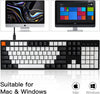 Keychron C2 Full Size 104 Keys Wired Mechanical Gaming Keyboard for Mac Layout with Gateron G Pro Brown Switch/White LED Backlight/Double Shot ABS Keycaps/USB C (C2A3)