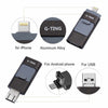 USB Flash Drives for iPhone 32GB Pen-Drive Memory Storage, G-TING Jump Drive Lightning Memory Stick External Storage, Memory Expansion for Apple IOS Android Computers (Black)