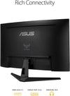 ASUS Monitor TUF Gaming VG32VQ1B 32" 2K HDR Curved Monitor - WQHD (2560 x 1440), 165Hz (Supports 144Hz), 1ms, Extreme Low Motion Blur, Speaker, FreeSync Premium, VESA Mountable, DisplayPort, HDMI